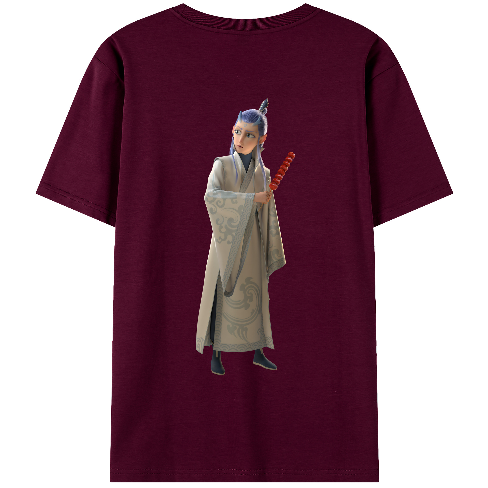 （画像用） Ne Zha 2 ナタ 魔童の大暴れ レディース半袖Tシャツ(バックプリント)